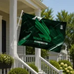 North Texas Mean Green House Flag Custom Speed Slashes Green Best Selling