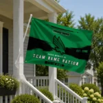 North Texas Mean Green House Flag Customized Brushed Streaks Green Best Selling