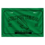 North Texas Mean Green House Flag Customized Ornate Border Green Best Selling