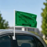 North Texas Mean Green House Flag Customized Ornate Border Green Best Selling