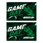 North Texas Mean Green House Flag Personalized Action Streaks Green Best Selling