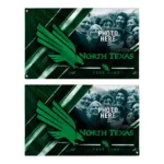 North Texas Mean Green House Flag Personalized Diagonal Stripes Green Best Selling