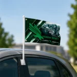 North Texas Mean Green House Flag Personalized Diagonal Stripes Green Best Selling
