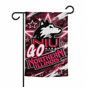 Northern Illinois Huskies Garden Flag Custom Glowing Star Red Best Selling