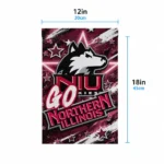 Northern Illinois Huskies Garden Flag Custom Glowing Star Red Best Selling