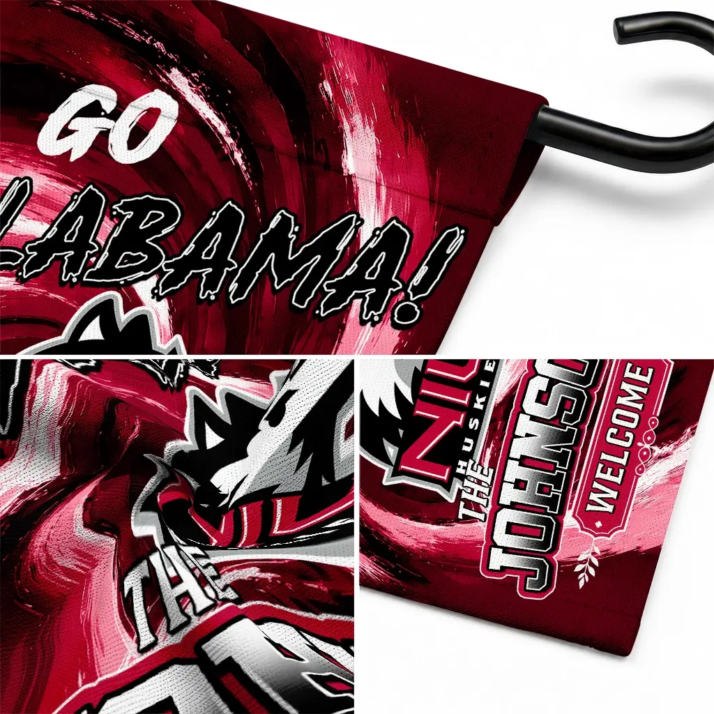 Northern Illinois Huskies Garden Flag Custom Swirl Vortex Red Latest Model Northern Illinois Huskies Garden Flag Custom Swirl Vortex Red Latest Model
