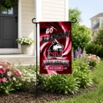 Northern Illinois Huskies Garden Flag Custom Swirl Vortex Red Best Selling