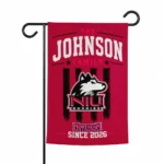 Northern Illinois Huskies Garden Flag Customized Distressed Stripes Red Best Selling
