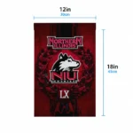 Northern Illinois Huskies Garden Flag Customized Laurel Wreath Red Best Selling