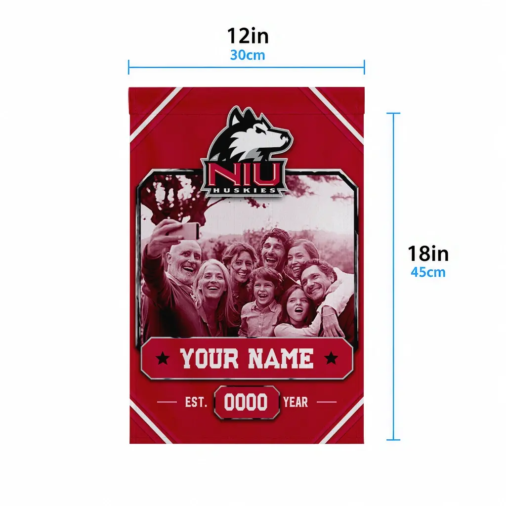 Northern Illinois Huskies Garden Flag Customized Photo Frame Red High Quality Northern Illinois Huskies Garden Flag Customized Photo Frame Red High Quality