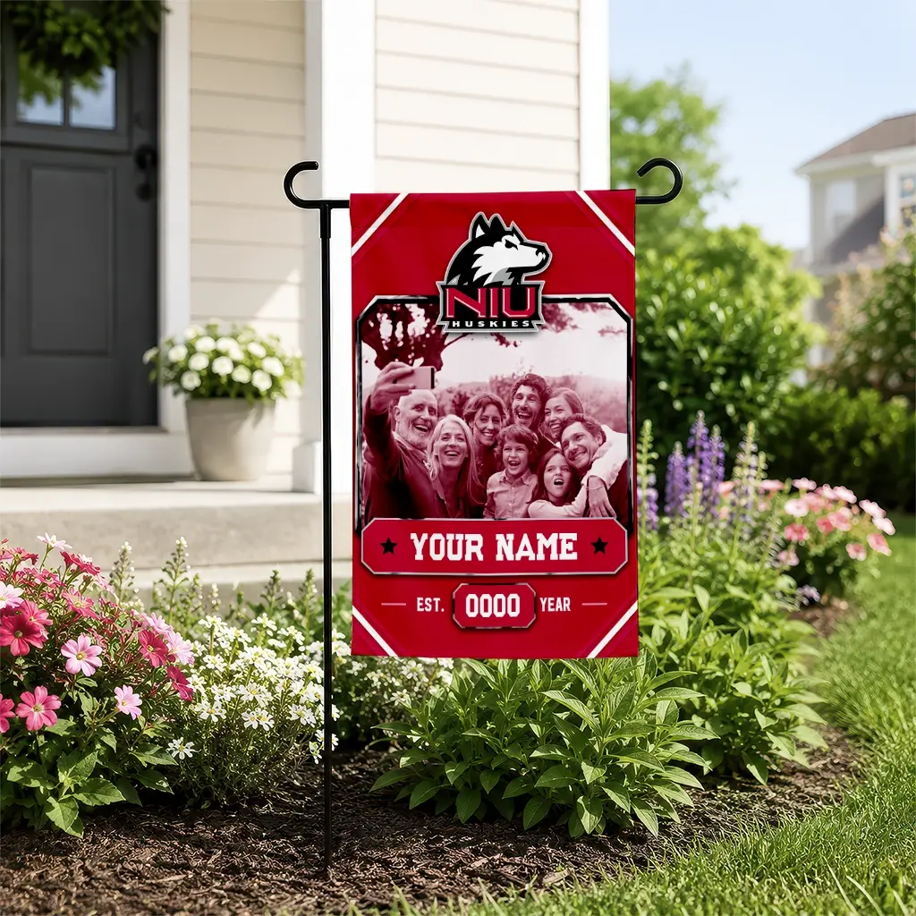Northern Illinois Huskies Garden Flag Customized Photo Frame Red New Arrival Northern Illinois Huskies Garden Flag Customized Photo Frame Red New Arrival