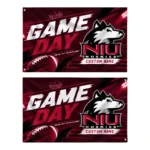 Northern Illinois Huskies House Flag Custom Action Streaks Red Best Selling