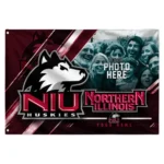 Northern Illinois Huskies House Flag Custom Diagonal Stripes Red Best Selling