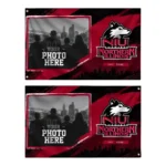 Northern Illinois Huskies House Flag Customized Framed Photo Red Black Best Selling