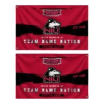 Northern Illinois Huskies House Flag Personalized Brushed Streaks Red Best Selling