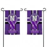 Northwestern Wildcats Garden Flag Custom Circle Medallion Purple Best Selling