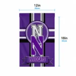 Northwestern Wildcats Garden Flag Custom Circle Medallion Purple Best Selling