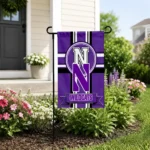 Northwestern Wildcats Garden Flag Custom Circle Medallion Purple Best Selling