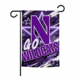 Northwestern Wildcats Garden Flag Customized Glowing Star Purple Best Selling