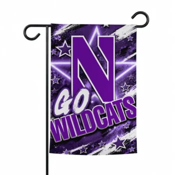 Northwestern Wildcats Garden Flag Customized Glowing Star Purple Best Selling