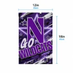 Northwestern Wildcats Garden Flag Customized Glowing Star Purple Best Selling