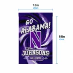 Northwestern Wildcats Garden Flag Customized Swirl Vortex Purple Best Selling