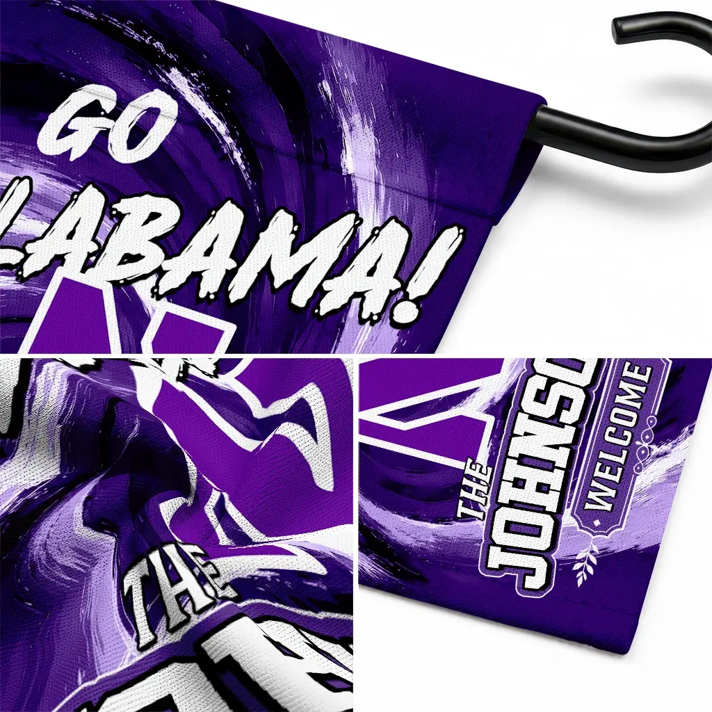 Northwestern Wildcats Garden Flag Customized Swirl Vortex Purple Latest Model Northwestern Wildcats Garden Flag Customized Swirl Vortex Purple Latest Model