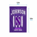 Northwestern Wildcats Garden Flag Personalized Distressed Stripes Purple Best Selling