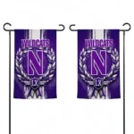Northwestern Wildcats Garden Flag Personalized Laurel Wreath Purple Best Selling