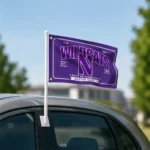 Northwestern Wildcats House Flag Custom Ornate Border Purple Best Selling