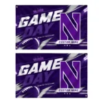 Northwestern Wildcats House Flag Customized Action Streaks Purple Best Selling