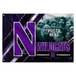 Northwestern Wildcats House Flag Customized Diagonal Stripes Purple Best Selling