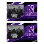 Northwestern Wildcats House Flag Personalized Framed Photo Purple Black Best Selling
