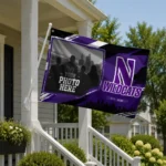 Northwestern Wildcats House Flag Personalized Framed Photo Purple Black Best Selling