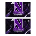 Northwestern Wildcats House Flag Personalized Speed Slashes Purple Best Selling