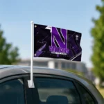 Northwestern Wildcats House Flag Personalized Speed Slashes Purple Best Selling