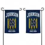 Notre Dame Fighting Irish Garden Flag Custom Distressed Stripes Navy Best Selling