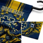 Notre Dame Fighting Irish Garden Flag Custom Laurel Wreath Navy Best Selling