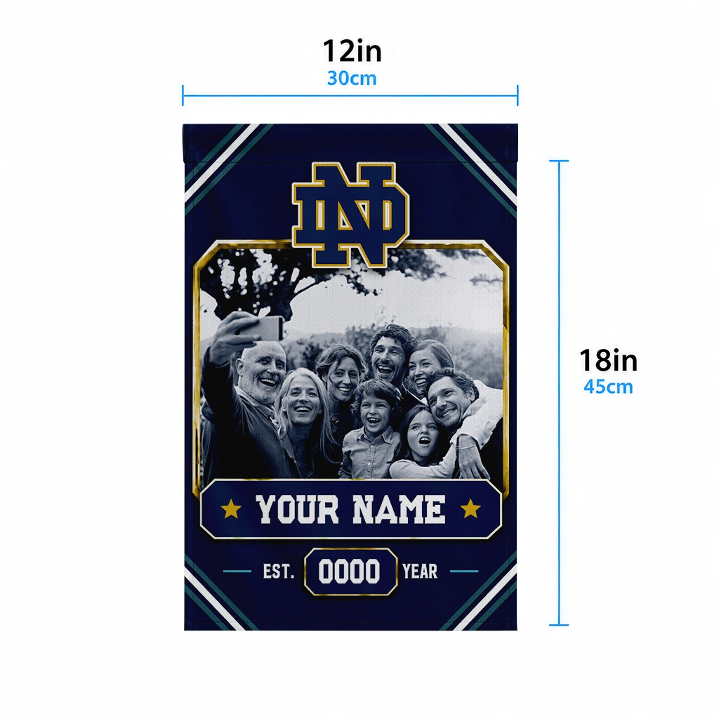 notre-dame-fighting-irish-garden-flag-custom-photo-frame-navy-high-quality.webp