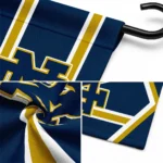 Notre Dame Fighting Irish Garden Flag Customized Chevron Stripes Navy Best Selling