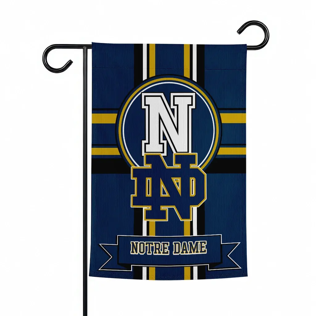 Notre Dame Fighting Irish Garden Flag Customized Circle Medallion Navy Best Selling Notre Dame Fighting Irish Garden Flag Customized Circle Medallion Navy Best Selling