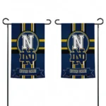 Notre Dame Fighting Irish Garden Flag Customized Circle Medallion Navy Best Selling
