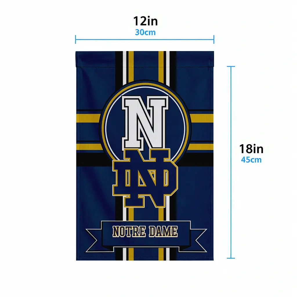 Notre Dame Fighting Irish Garden Flag Customized Circle Medallion Navy High Quality Notre Dame Fighting Irish Garden Flag Customized Circle Medallion Navy High Quality