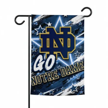 Notre Dame Fighting Irish Garden Flag Personalized Glowing Star Navy Best Selling