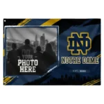 Notre Dame Fighting Irish House Flag Custom Framed Photo Navy Black Best Selling