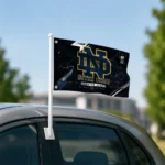 Notre Dame Fighting Irish House Flag Custom Speed Slashes Navy Best Selling