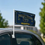 Notre Dame Fighting Irish House Flag Customized Ornate Border Navy Best Selling