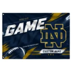 Notre Dame Fighting Irish House Flag Personalized Action Streaks Navy Best Selling
