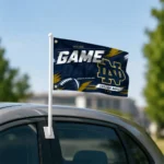 Notre Dame Fighting Irish House Flag Personalized Action Streaks Navy Best Selling
