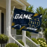 Notre Dame Fighting Irish House Flag Personalized Action Streaks Navy Best Selling